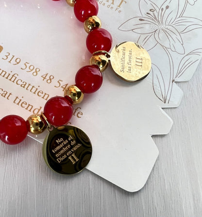 Pulsera de los 10 mandamientos
