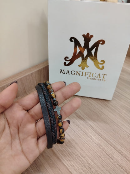 Pulsera 3 cueros