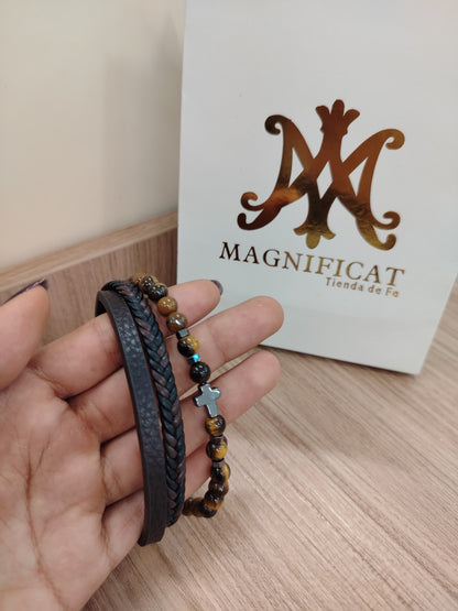 Pulsera 3 cueros